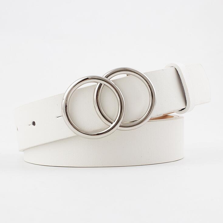 Ceinture en cuir Aria chic pour femmes avec boucle O tendance