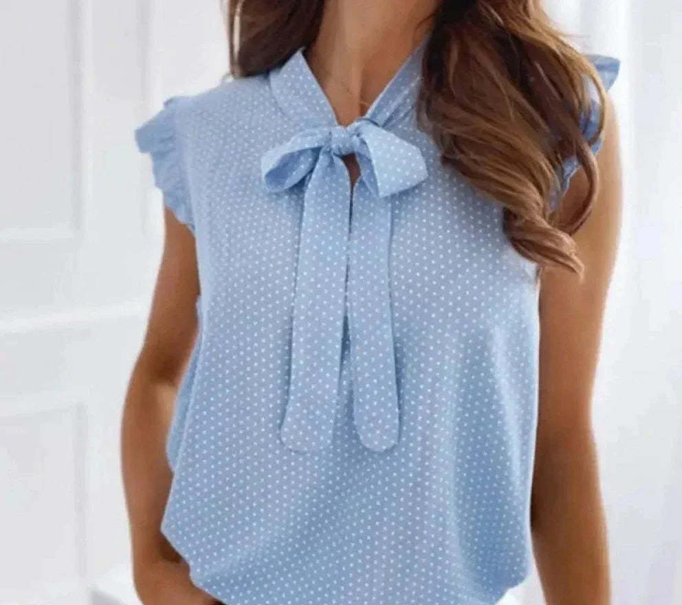 Rhea - Stylish and elegant bow blouse for women