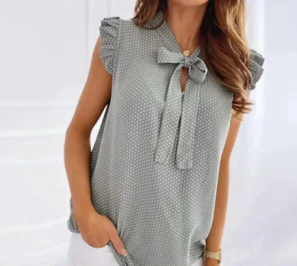 Rhea - Stylish and elegant bow blouse for women
