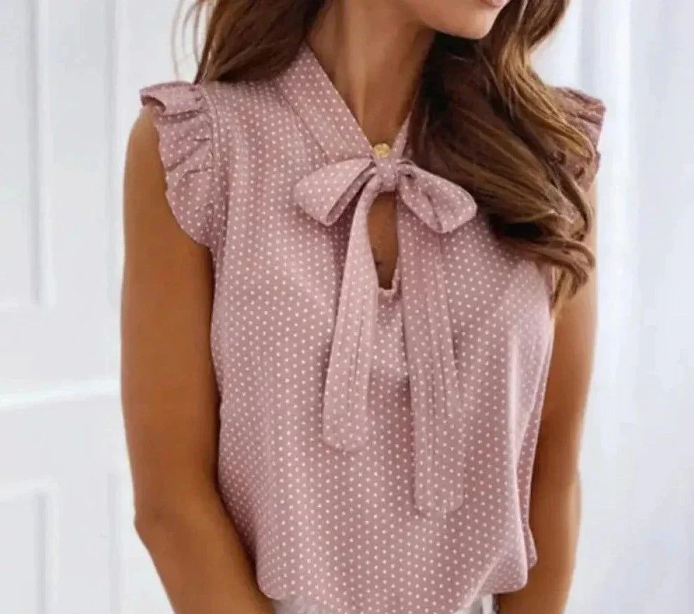 Rhea - Stylish and elegant bow blouse for women