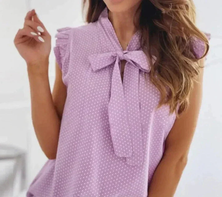 Rhea - Stylish and elegant bow blouse for women