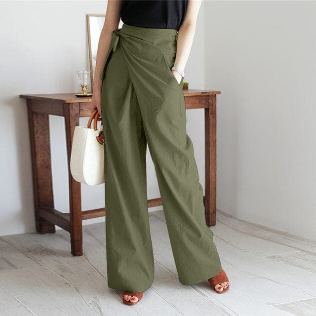 Elaine - Schicke Wickelhose mit hoher Taille für einen raffinierten Look