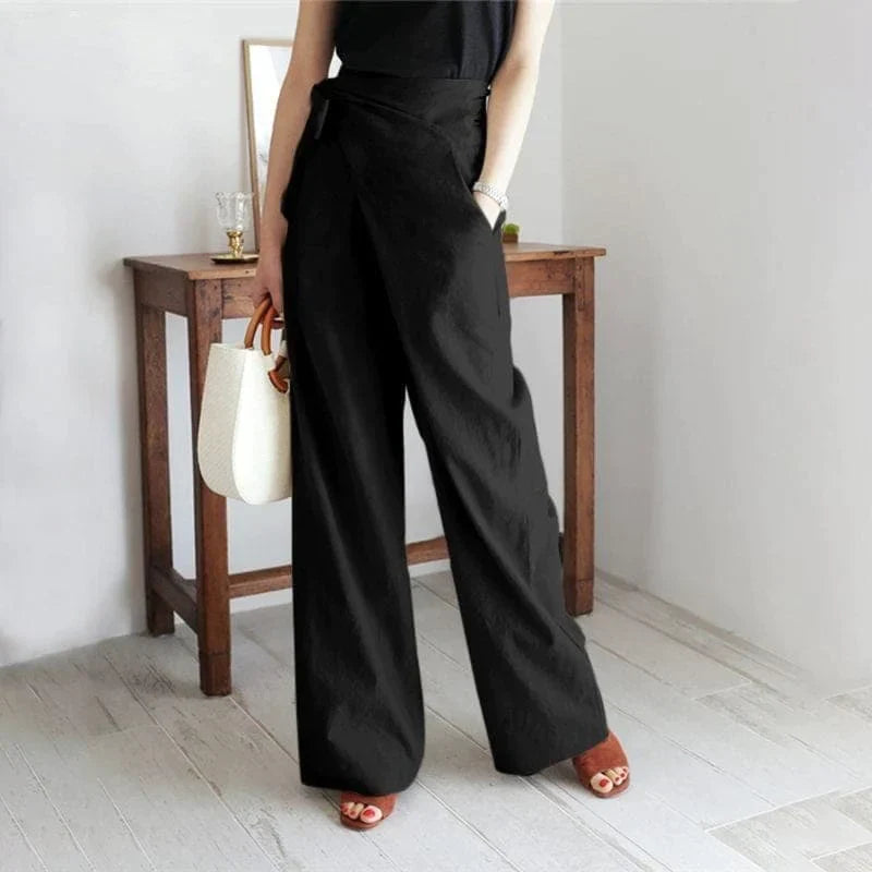 Elaine - Schicke Wickelhose mit hoher Taille für einen raffinierten Look