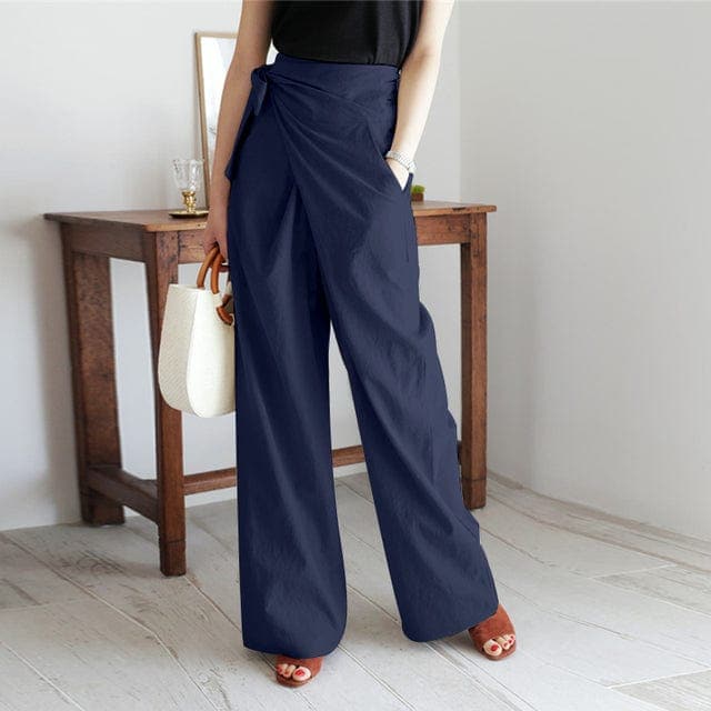 Elaine - Schicke Wickelhose mit hoher Taille für einen raffinierten Look