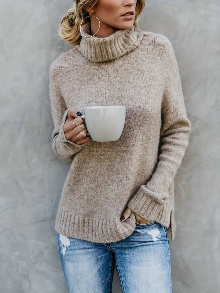 Chic Clara turtleneck sweater for effortless style