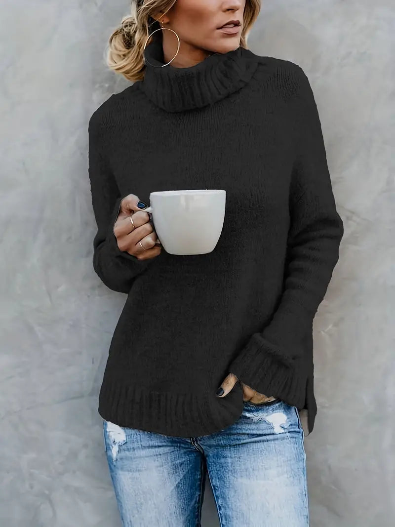 Chic Clara turtleneck sweater for effortless style