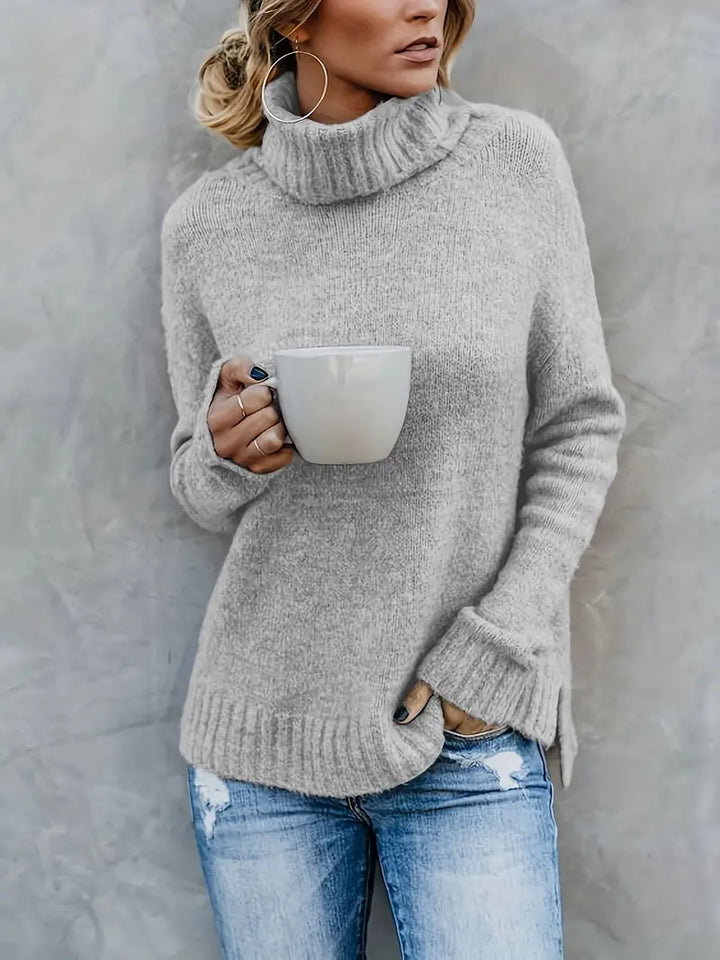 Chic Clara turtleneck sweater for effortless style