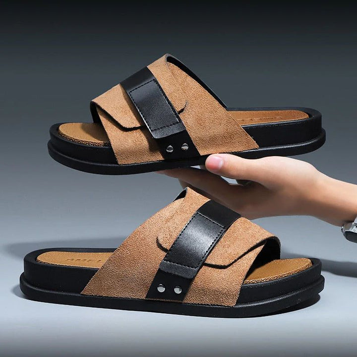Sandales d'été en cuir à la mode pour l'homme moderne - Universal