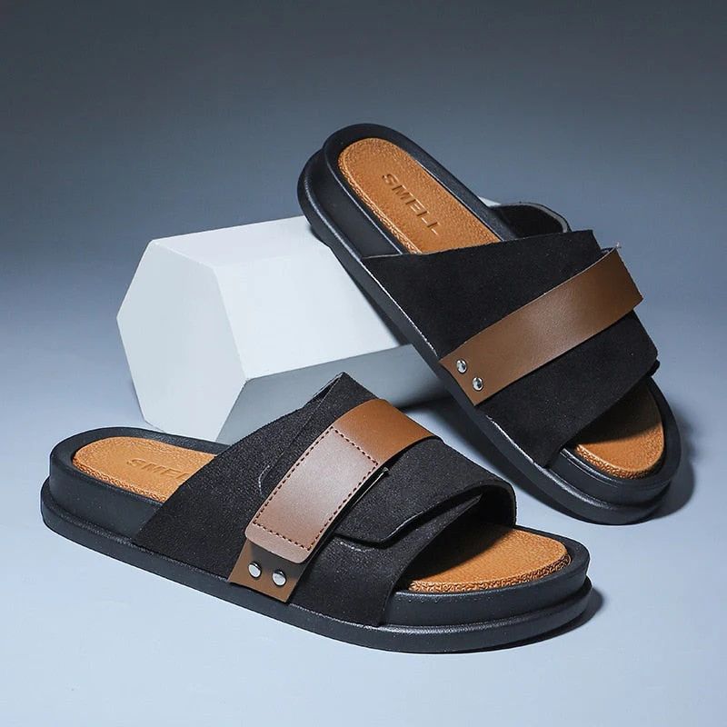 Sandales d'été en cuir à la mode pour l'homme moderne - Universal