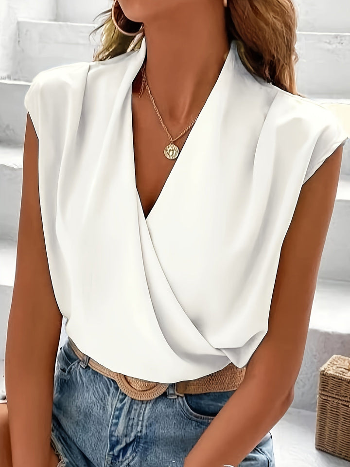 Nadine - Elegante Wickelbluse für die modebewusste Frau
