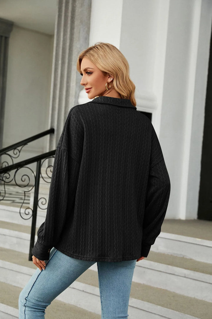 Marian - Elegant and comfortable summer blouse with print for women