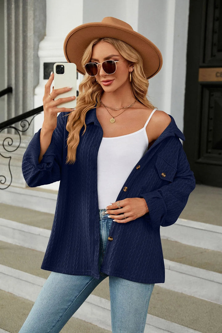 Marian - Elegant and comfortable summer blouse with print for women