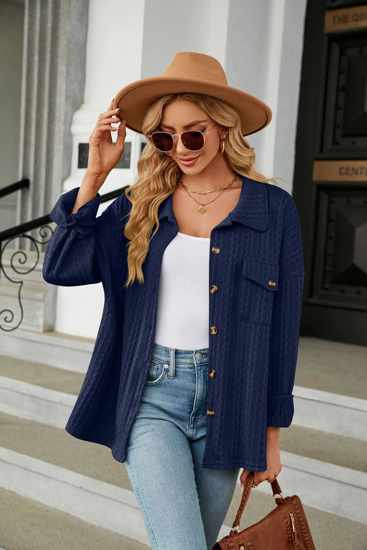 Marian - Elegant and comfortable summer blouse with print for women
