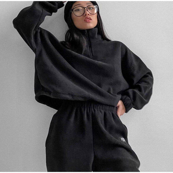 Survêtement noir stylé pour femmes - Collection Pearl