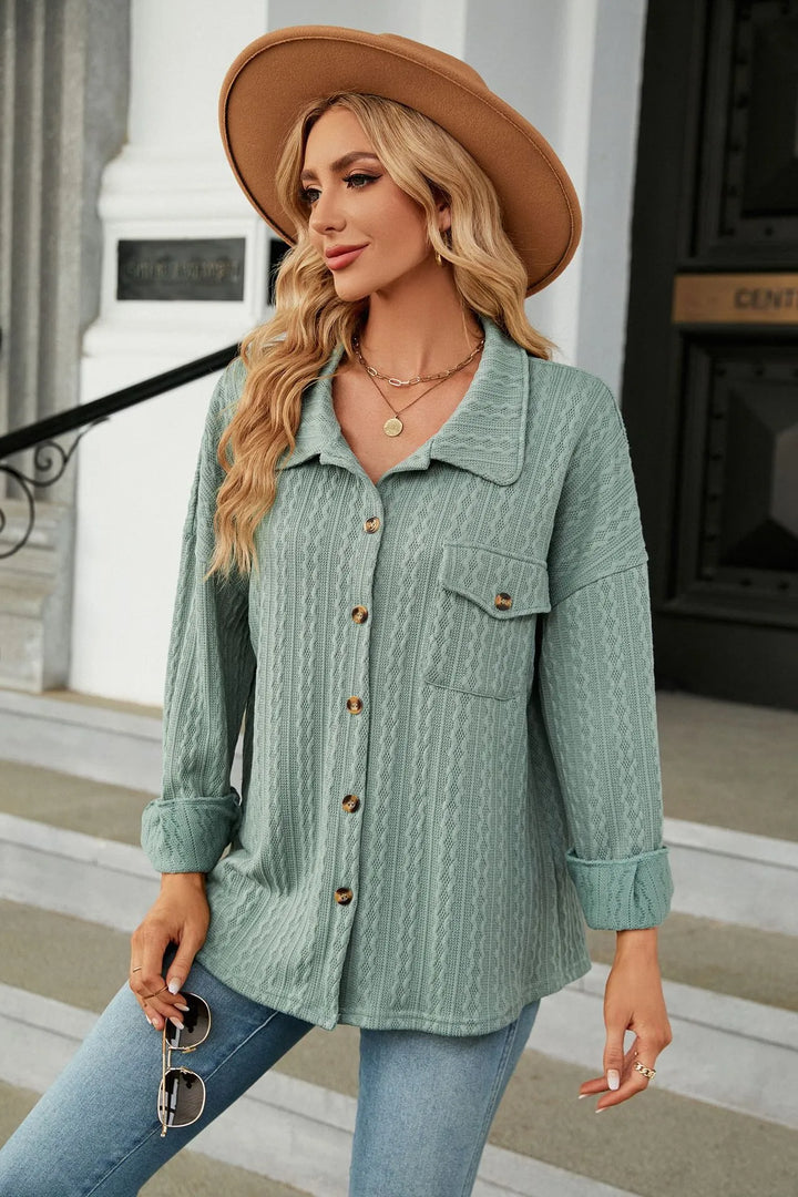 Marian - Elegant and comfortable summer blouse with print for women