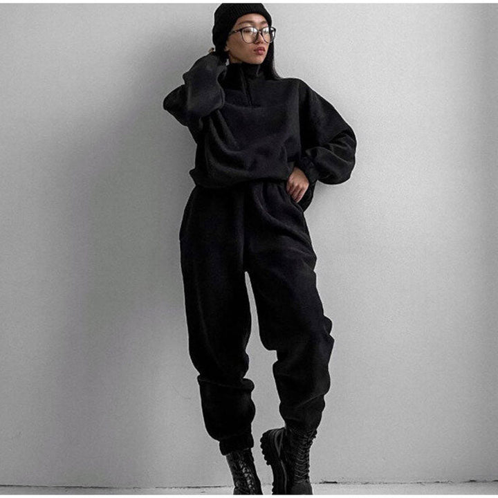 Survêtement noir stylé pour femmes - Collection Pearl