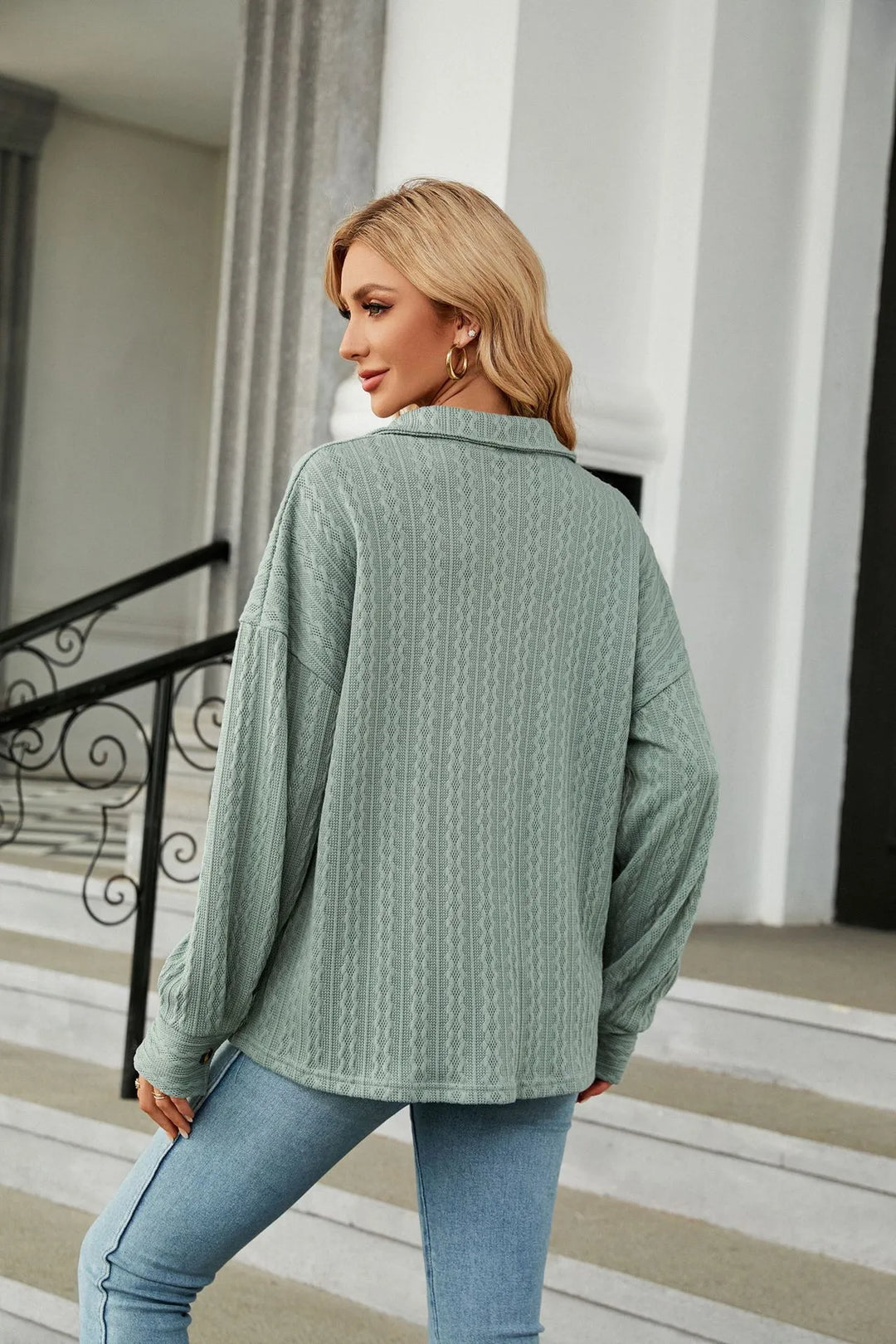 Marian - Elegant and comfortable summer blouse with print for women