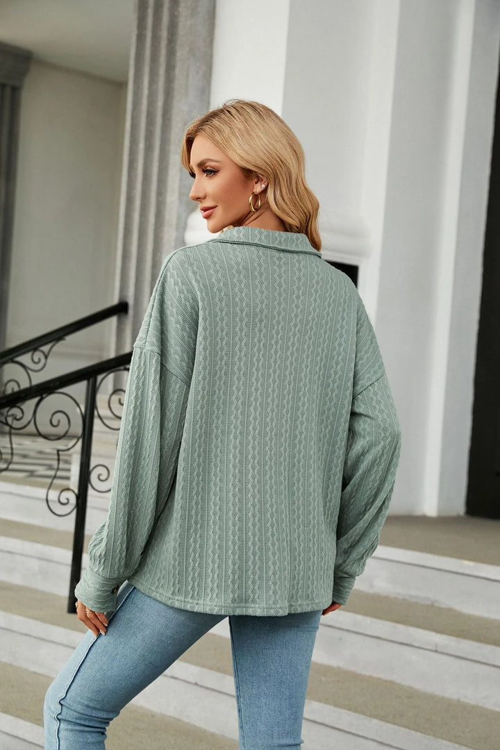 Marian - Elegant and comfortable summer blouse with print for women