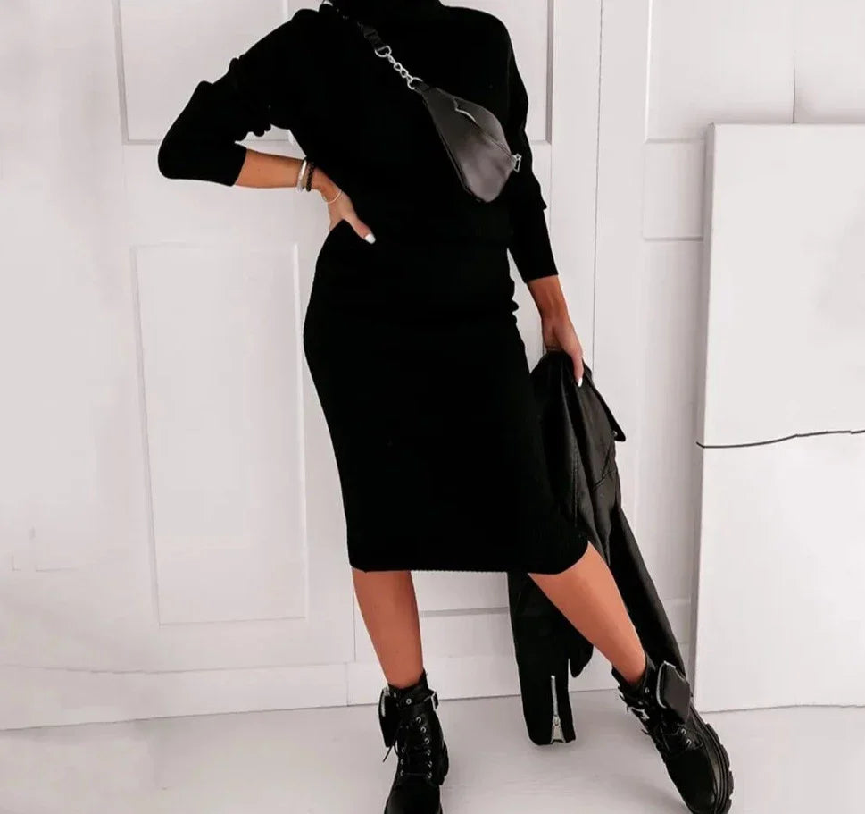 Kiana - Fashionable two-piece knit set for women