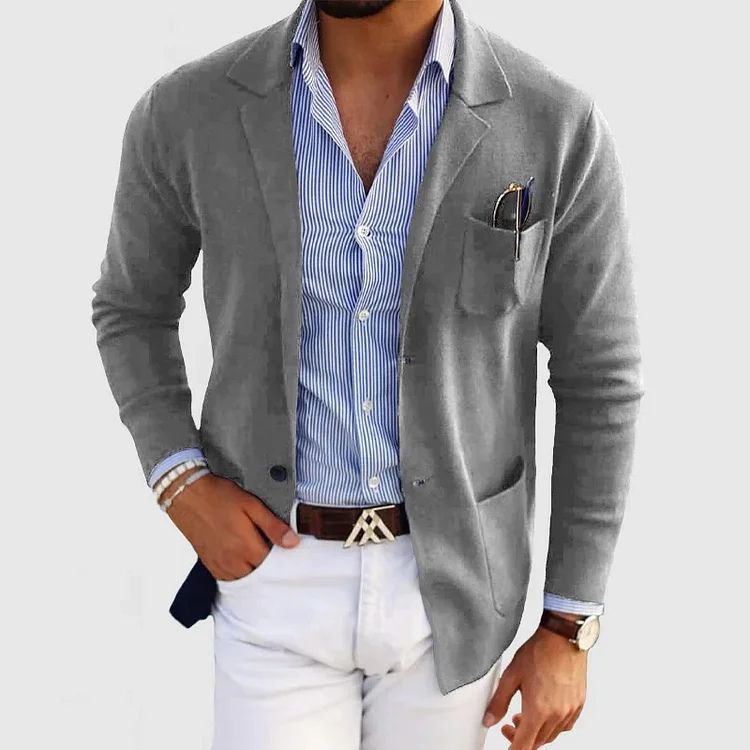 Chic Casual Wool Blazer - Elton