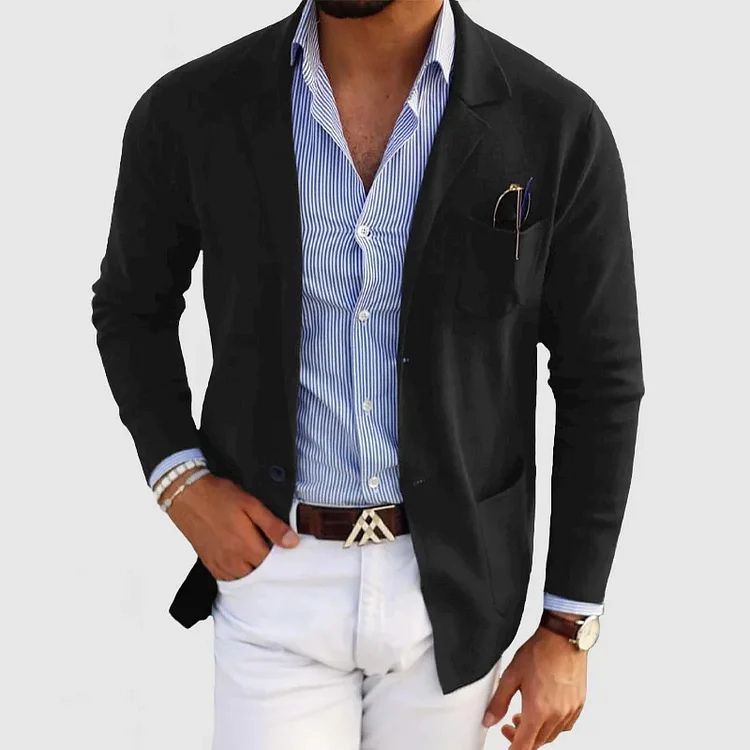 Chic Casual Wool Blazer - Elton