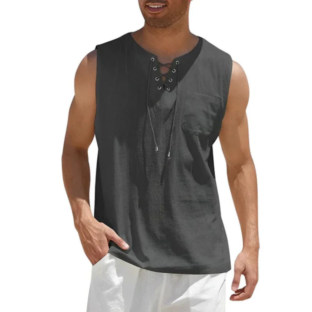 Stylish Sleeveless Men's Summer Top - Hartger
