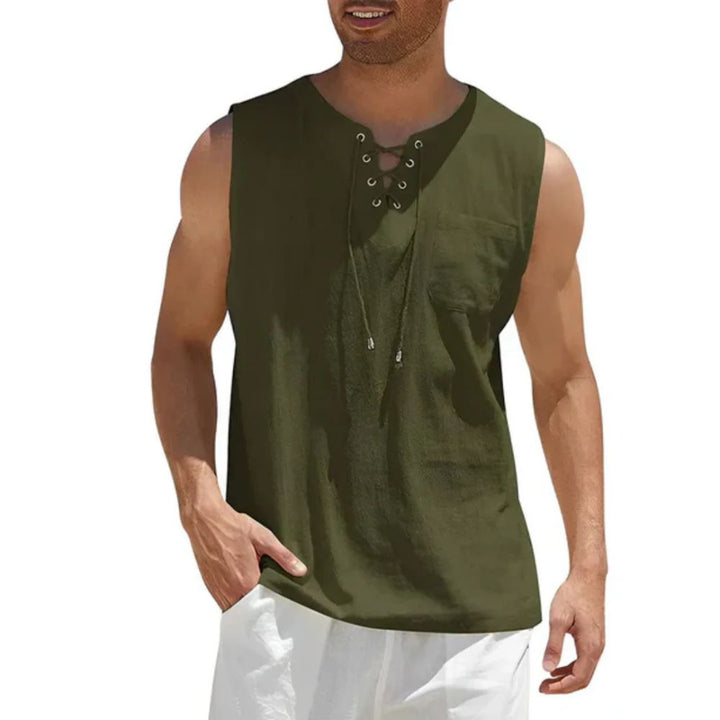 Stylish Sleeveless Men's Summer Top - Hartger