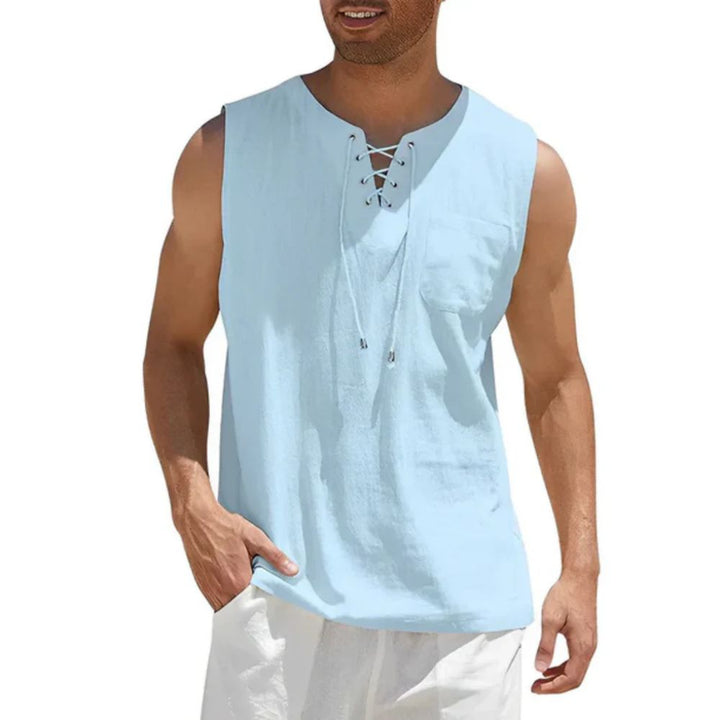 Stylish Sleeveless Men's Summer Top - Hartger
