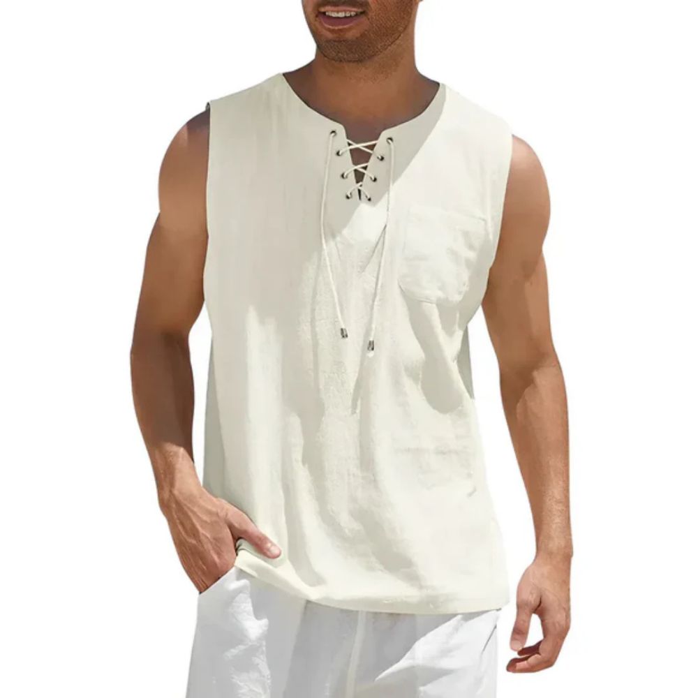 Stylish Sleeveless Men's Summer Top - Hartger