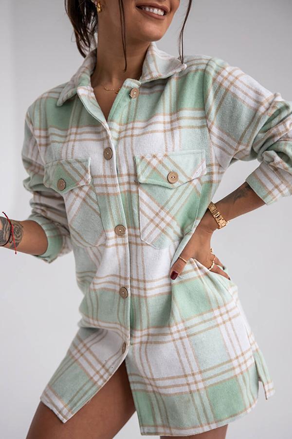 Marga - Stylish and Comfortable Plaid Blouse for Women