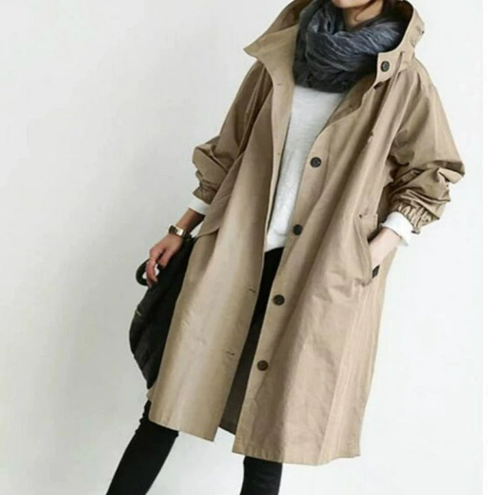 Frieda™ - Eleganter Baumwoll-Trenchcoat