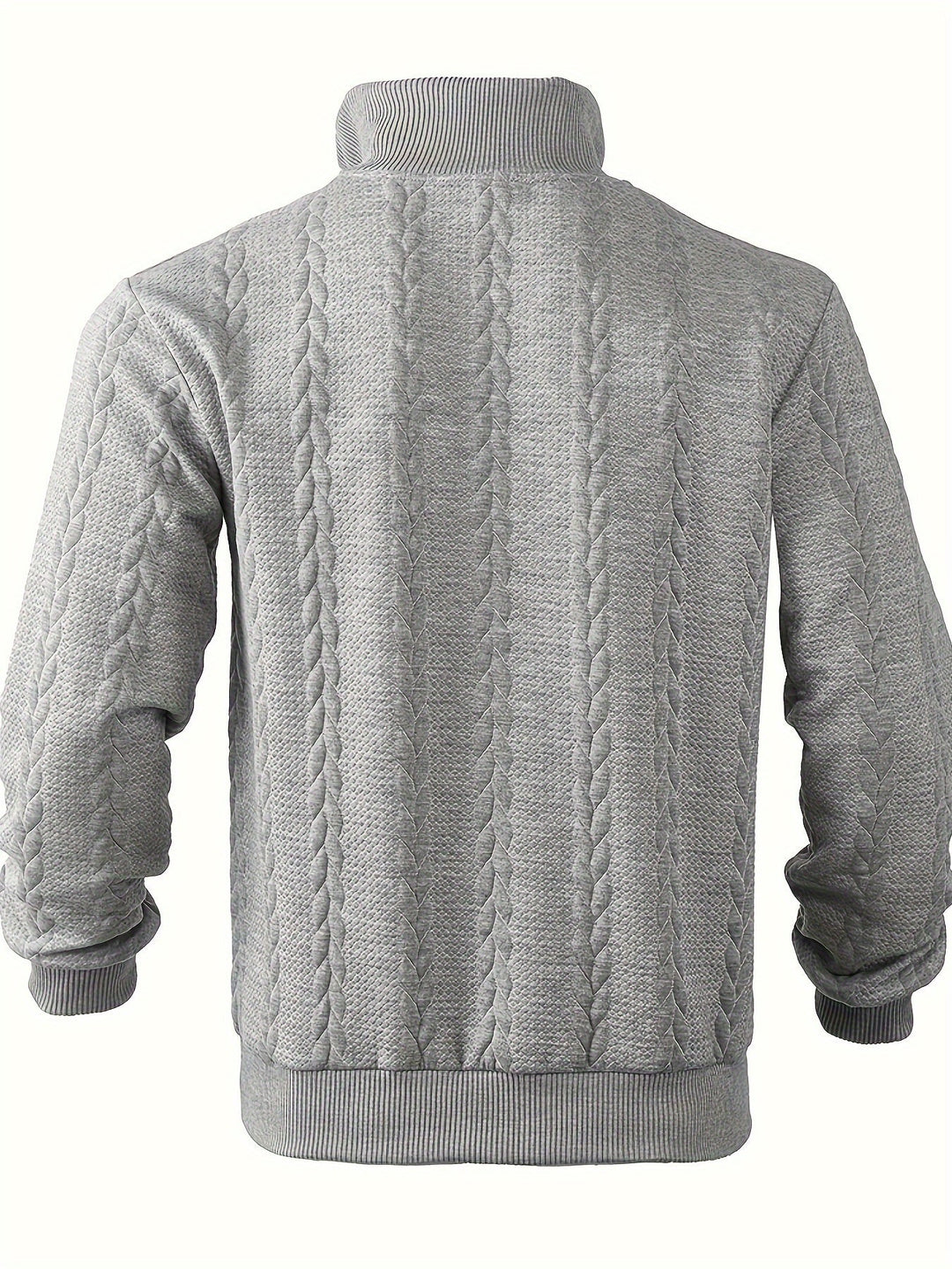 Alain™ - Vintage Herren-Pullover mit Reißverschluss aus Kaschmir