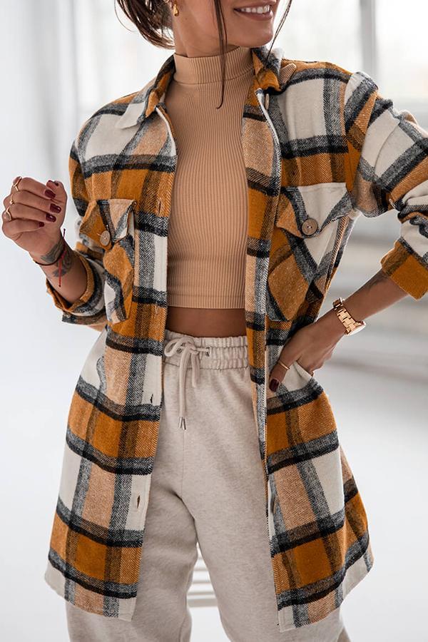 Marga - Stylish and Comfortable Plaid Blouse for Women