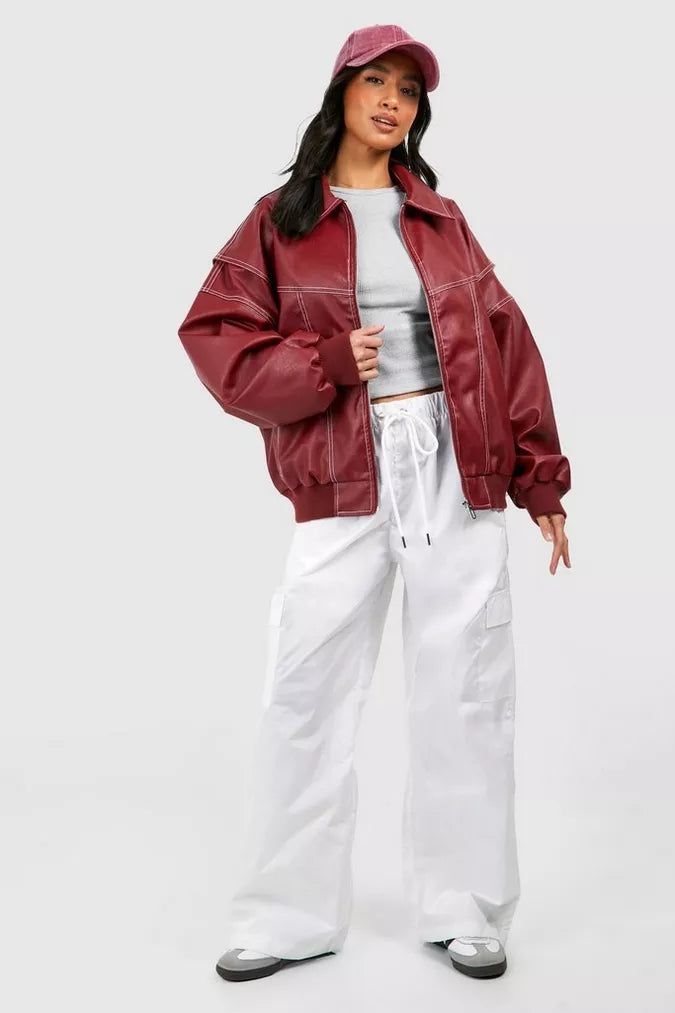 Pauline™ - Plus Size Leather Jacket