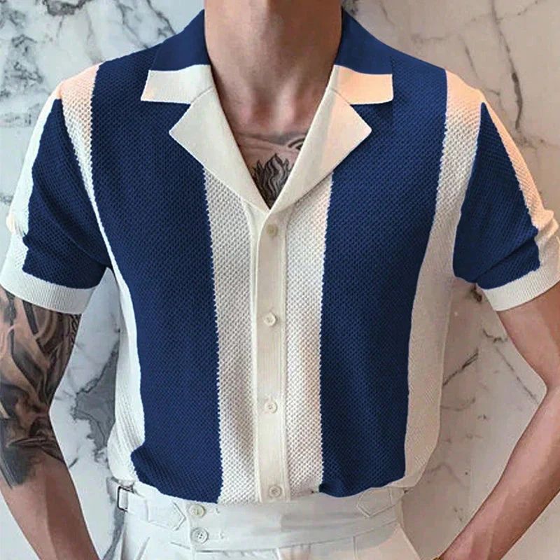 Fashionable and Versatile Knit Shirt for Summer - Hiske