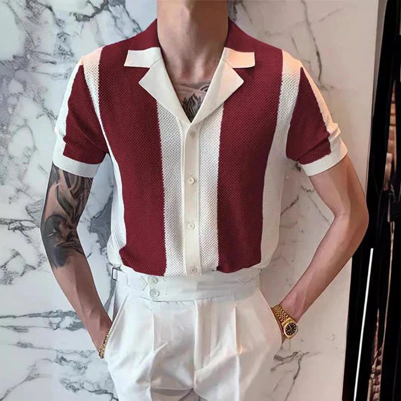 Fashionable and Versatile Knit Shirt for Summer - Hiske