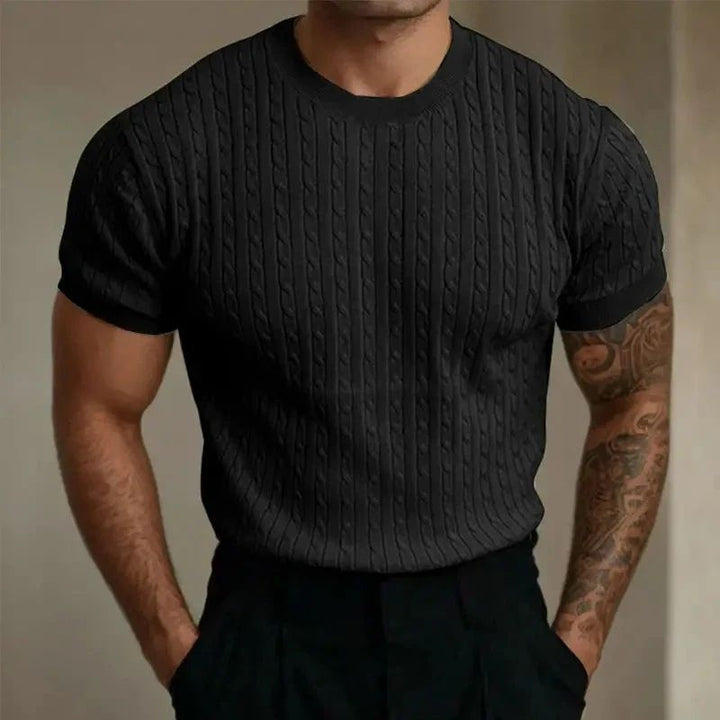 Chemise d'été tricotée stylée pour hommes - Louke
