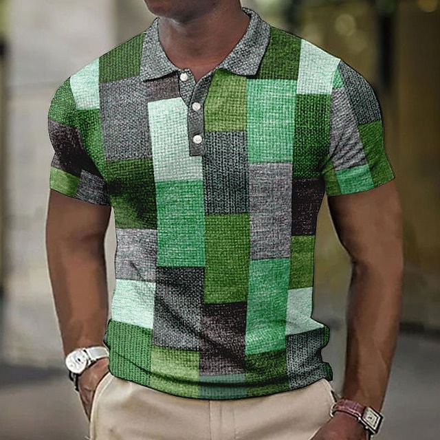 Stylish Checked Polo Shirt for Men - Eduard Summer Collection