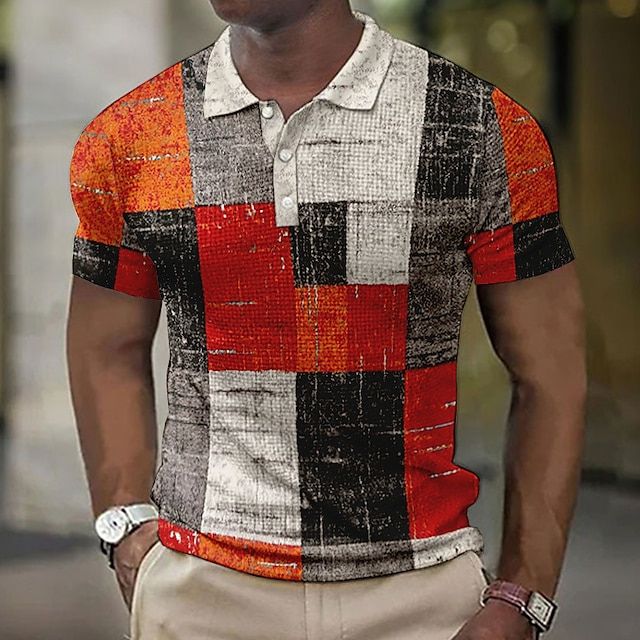 Stylish Checked Polo Shirt for Men - Eduard Summer Collection