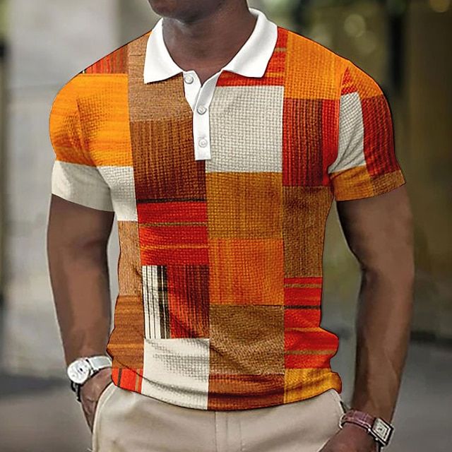 Stylish Checked Polo Shirt for Men - Eduard Summer Collection