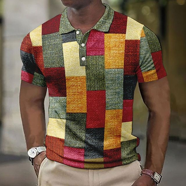 Stylish Checked Polo Shirt for Men - Eduard Summer Collection