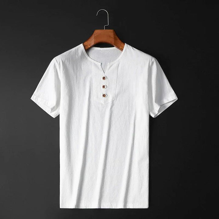 Fashionable and Comfortable Lightweight Cotton-Linen Summer T-Shirt for Men - Gio