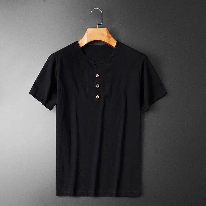Fashionable and Comfortable Lightweight Cotton-Linen Summer T-Shirt for Men - Gio