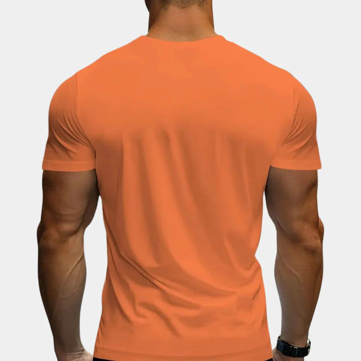 Stylisches orangefarbenes Herren-T-Shirt für den Sommer - Vilmar