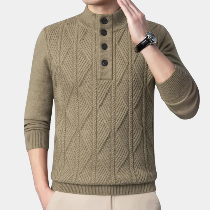 Fashionable knit sweater for men by JAIR