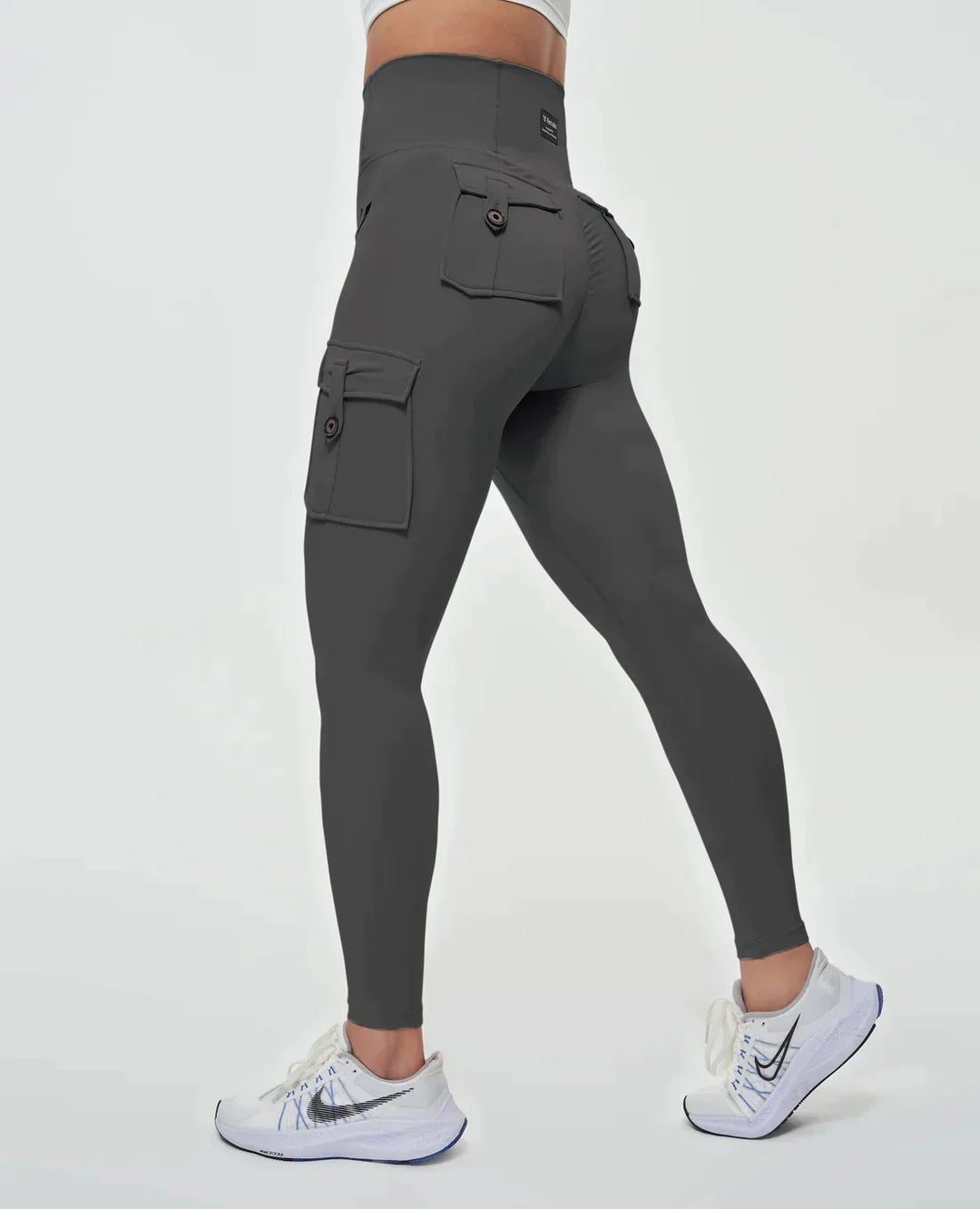 Jeana - Leggings cargo de haute qualité avec taille haute luxueuse