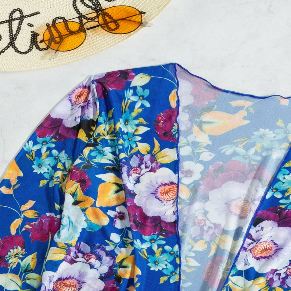 JINA - Bikini d'été 3 pièces bleu éclatant pour un look de plage parfait