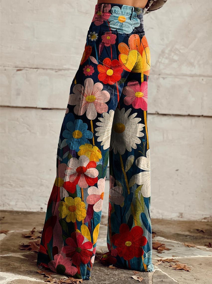 Emilia™ - Wide Floral Pants