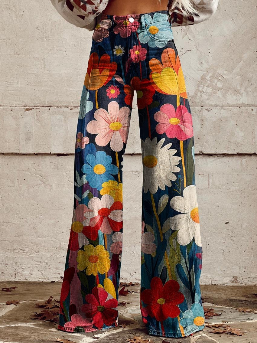 Emilia™ - Wide Floral Pants