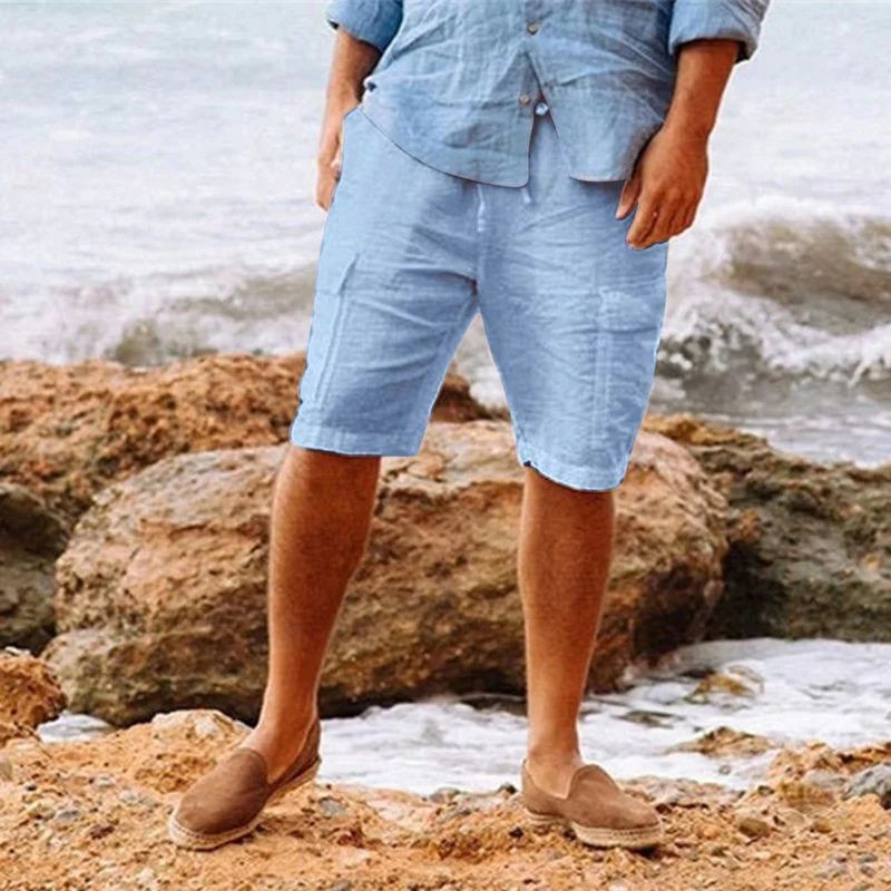 Stylish short linen pants - Reijer